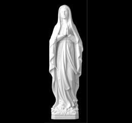 SYNTHETIC MARBLE VIRGIN OF LOURDES